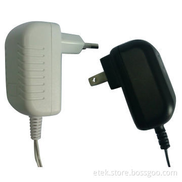 8W Switching Power Adapter with European AC Plug Fixed